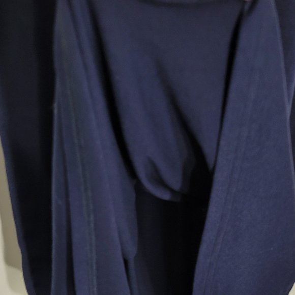 Woosea Women's Navy Blue Sleeveless V-Neck Pleads Front Maxi Dress Small NWOT - Picture 6 of 10